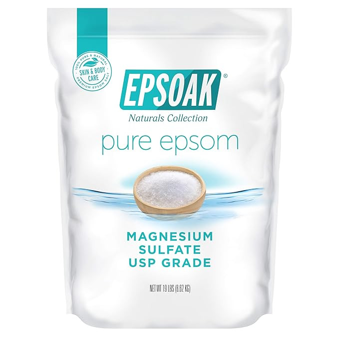 Epsoak Epsom Salt 19 lb. Bulk Bag Magnesium Sulfate USP | Amazon (US)
