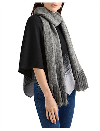 JULES FLUFFY CABLE SCARF | David Jones (Australia & New Zealand)
