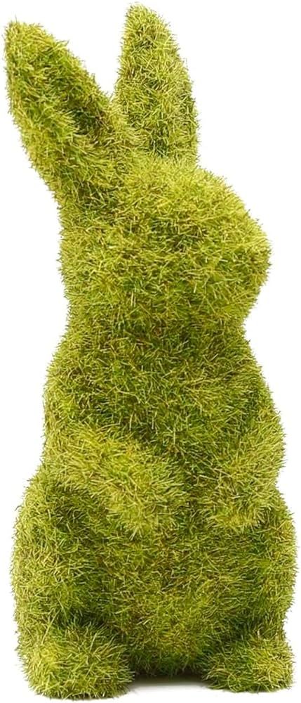 CynynYxy Easter Bunny Decor Green Moss Rabbit Figurines for Garden Home Office Party Desk Table T... | Amazon (US)