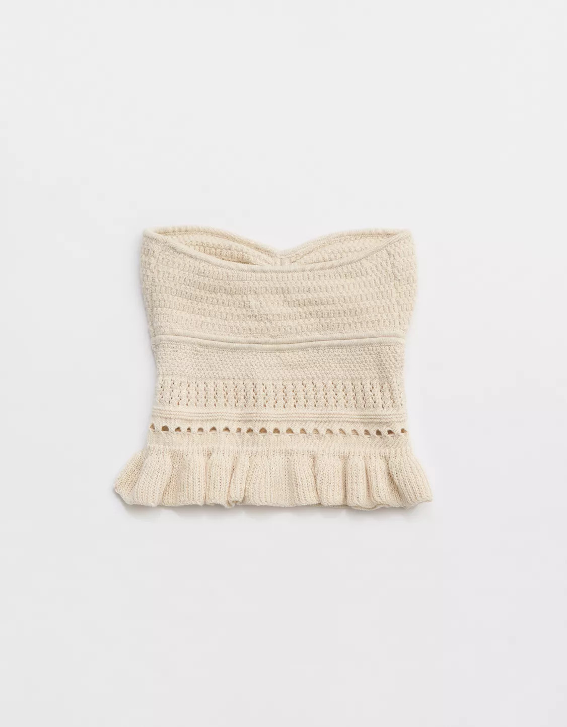 Aerie Peplum Sweater Tube Top | Aerie