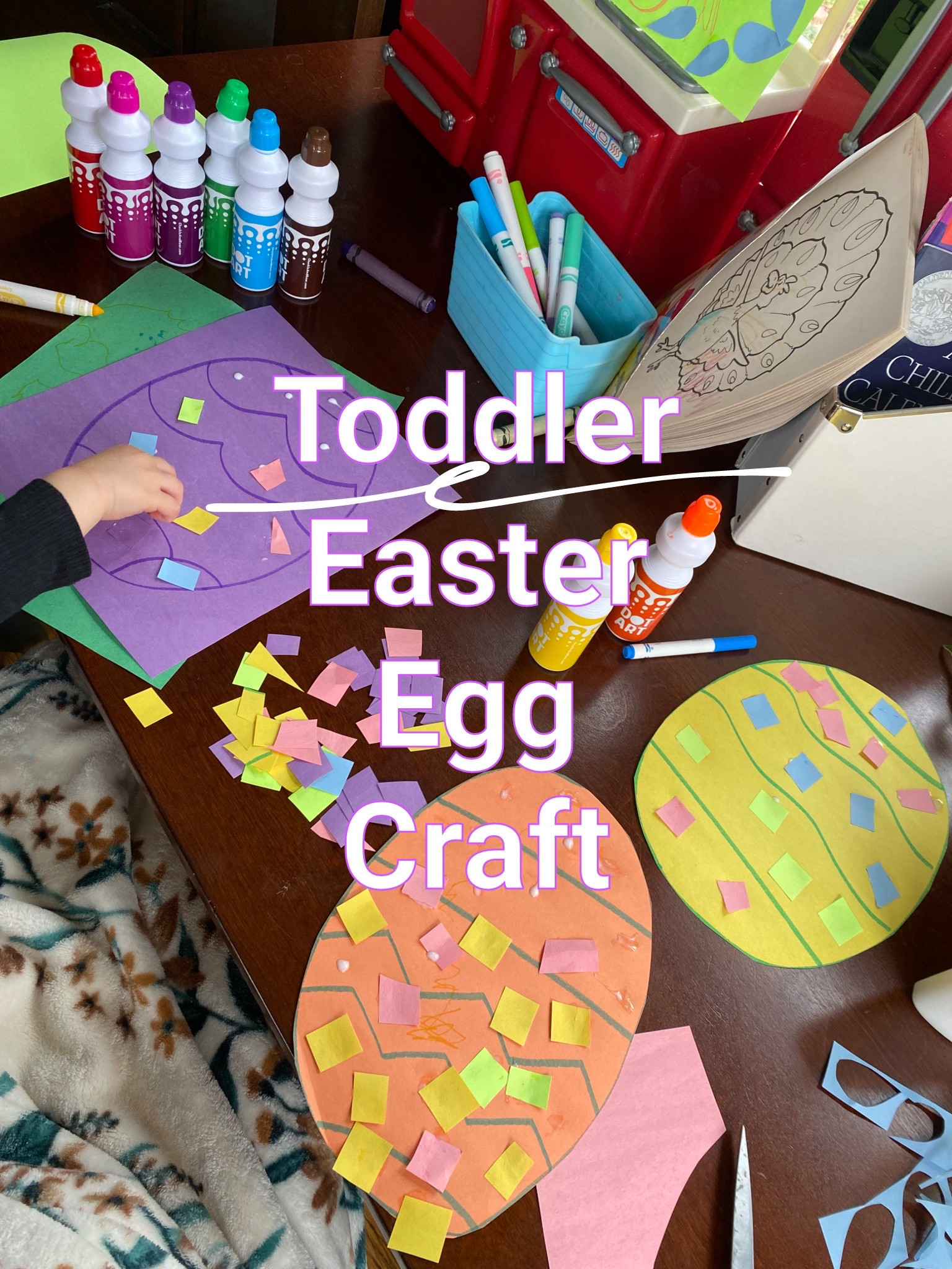 Easy peasy craft with things you probably already have. In case you don’t, I have supplies linked for ya. 🌸 Toddler Easter craft, easy toddler craft, paper Easter eggs, preschool, pre-k

#LTKKids #LTKSeasonal