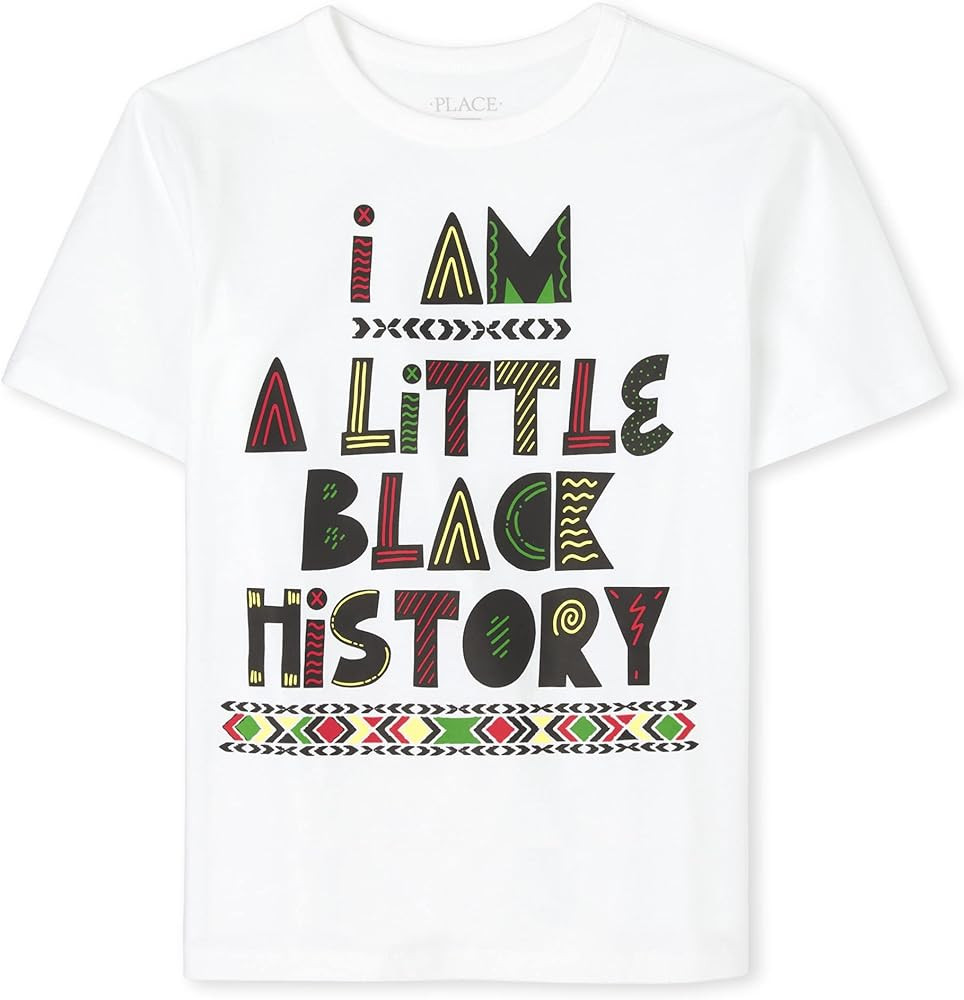 Amazon.com: The Children's Place Unisex Child Short Sleeve Graphic T-Shirt, Black History, Medium... | Amazon (US)