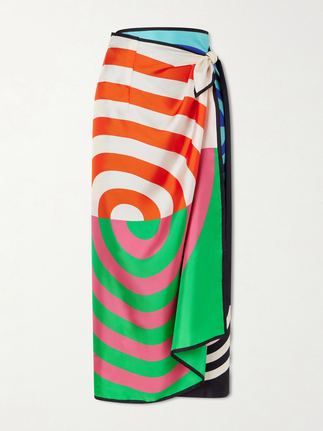 Dries Van Noten - Printed Silk Wrap Scarf-skirt - Multi | NET-A-PORTER (US)