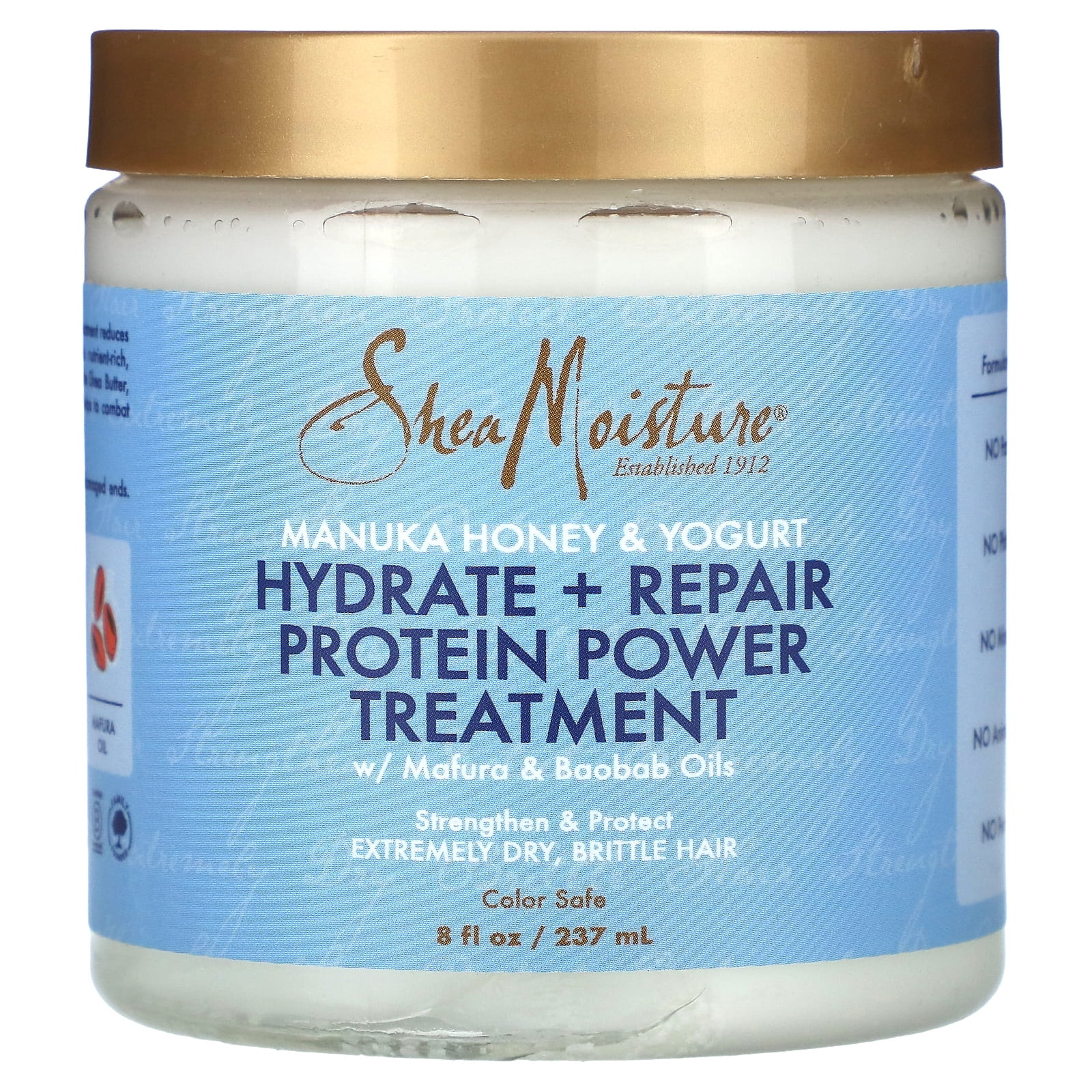 SheaMoisture Manuka Honey & Yogurt Strong Treatment Masque 8 oz - Walmart.com | Walmart (US)