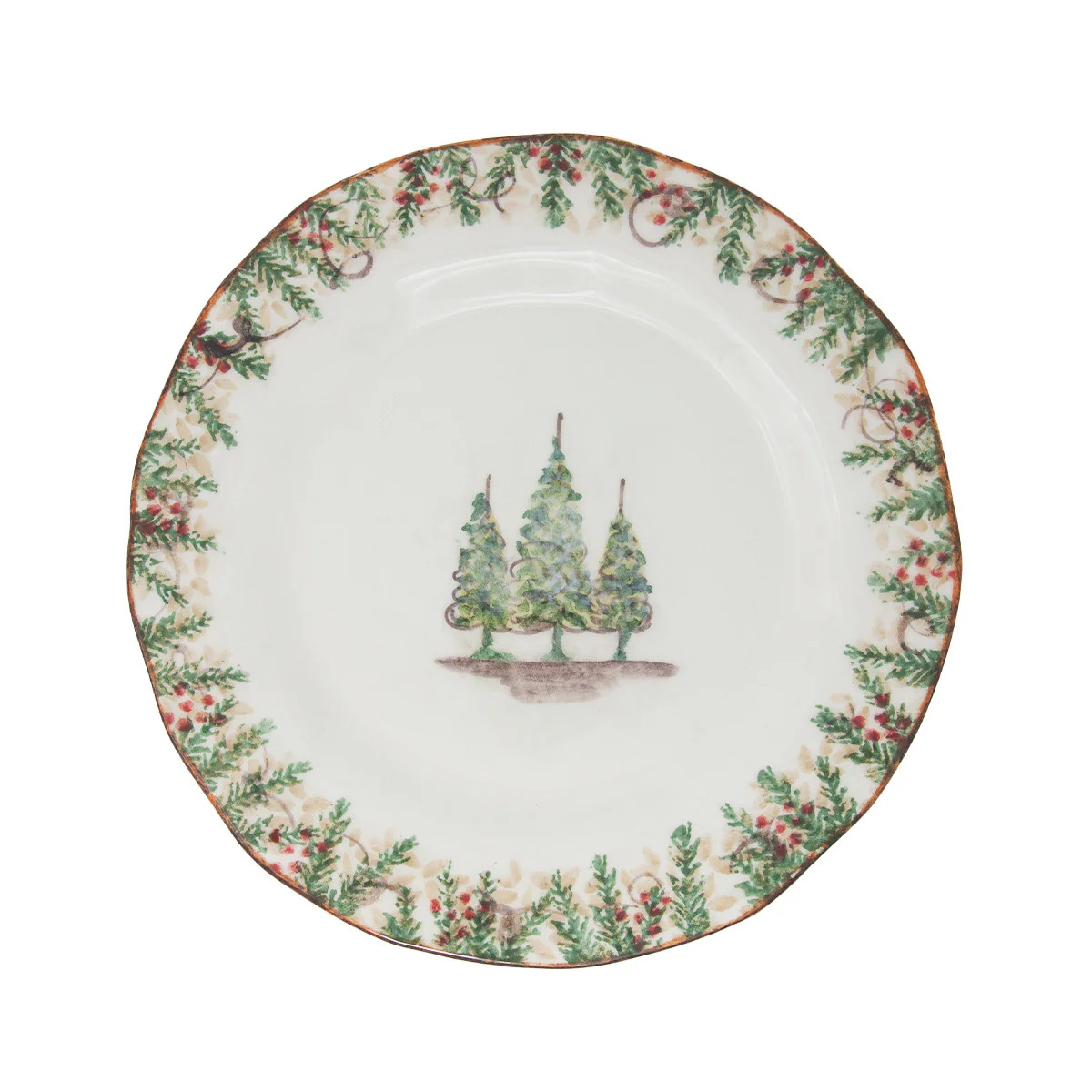 Natale Dinner Plate | Arte Italica & Crown Linen Designs