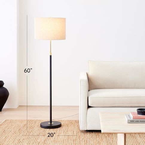 Telescoping Adjustable Floor Lamp (60") | West Elm (US)