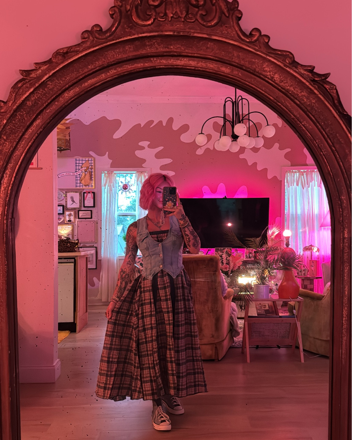 wearing the skirt as a dress with the vest over 🫶🏻
vest is older but linked 🤍
