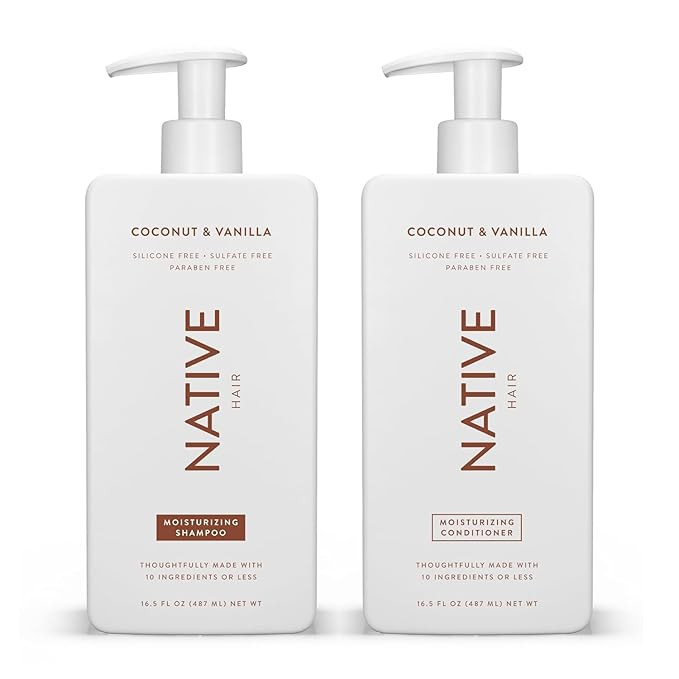 Native Coconut & Vanilla Shampoo and Conditioner Contain Naturally Derived Ingredients | All Hair... | Amazon (US)