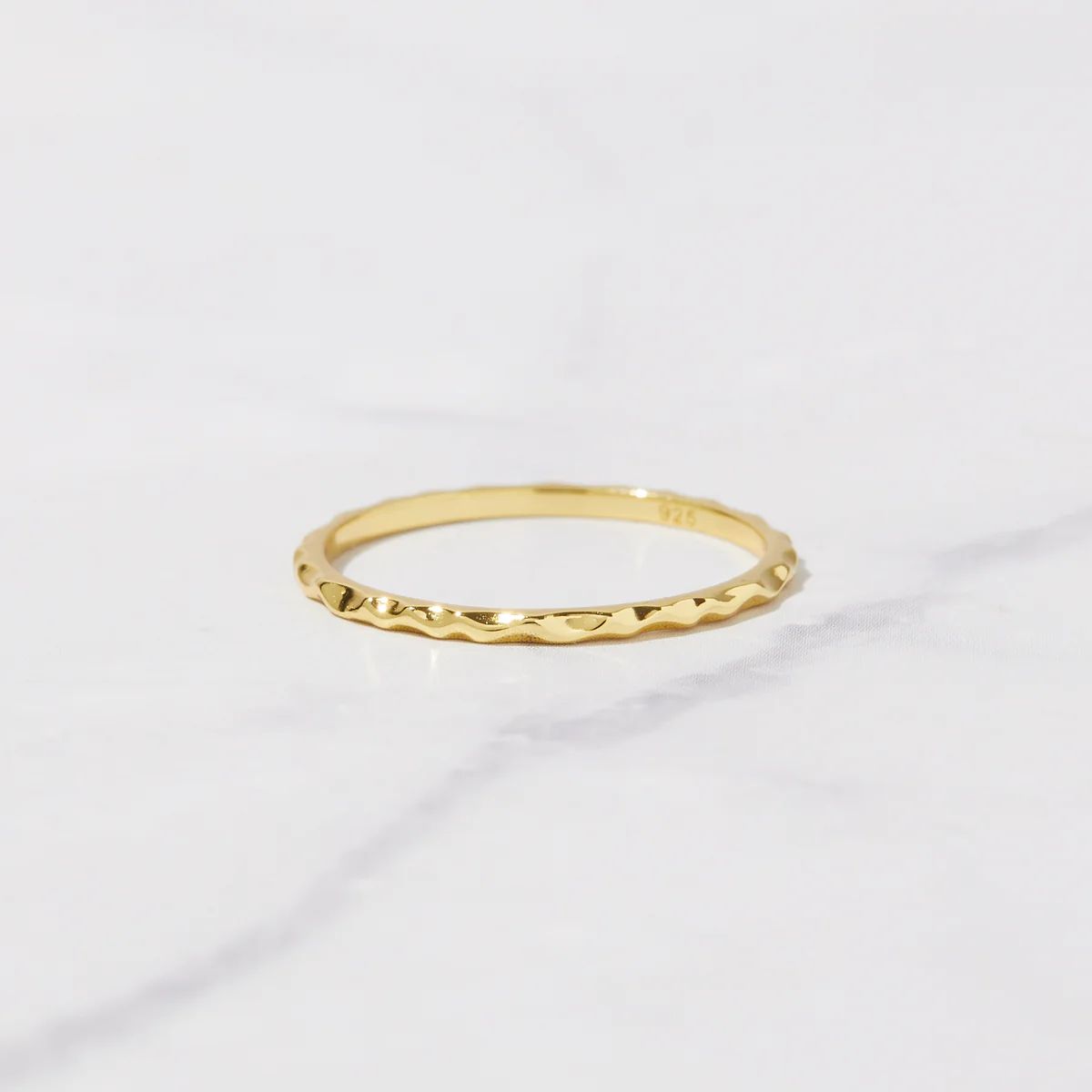 Hammered Stacking Ring | Sami Jewels