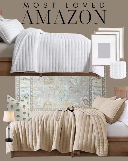 Most loved Amazon home items from last week! This three piece quilt set is a major best seller. Available in a few colors, you will be so happy you made the purchase whether it is for yourself, a guest bedroom or a kids room!

Amazon finds, Amazon home, home decor, bedding, bedding sets, duvet set, quilt set, pillow shams, under $50 bedding, oushak rug, frame set, matted picture frames, white flower vase, rechargeable lamp, pillow cover, floral pillows

#LTKfindsunder50 #LTKstyletip #LTKhome
