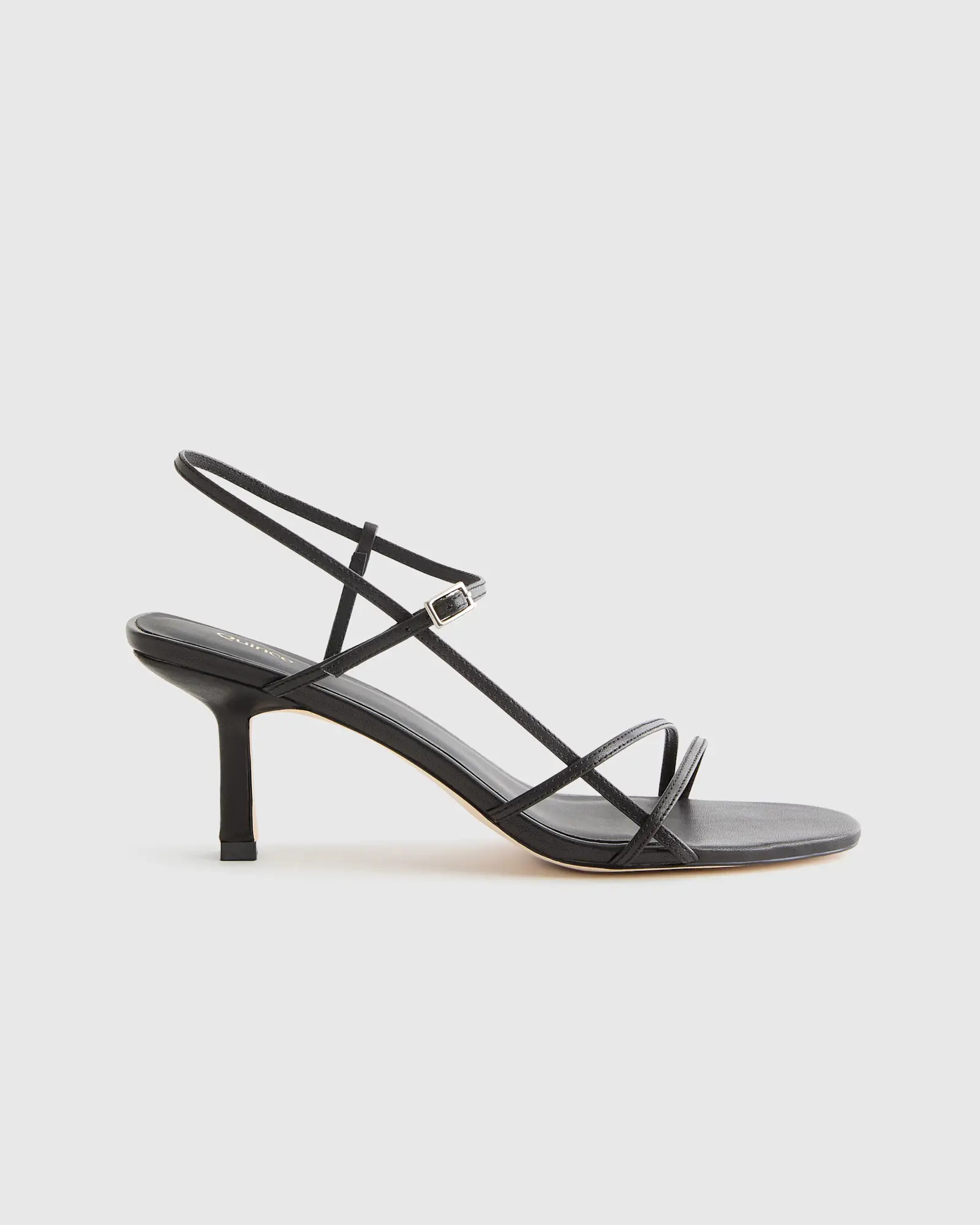 Italian Leather 70mm Strappy Heel | Quince