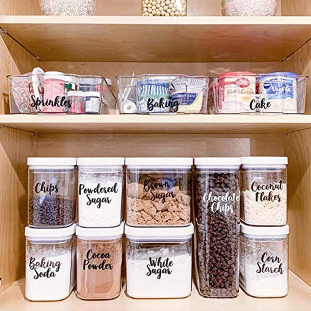 Talented Kitchen 155 Pantry Labels & Fridge – 155 Cursive Labels, Supplementary Ingredients –... | Amazon (US)