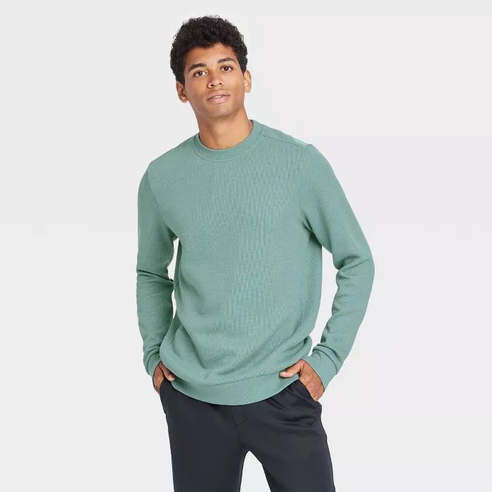 Men's Crewneck Fleece Sweater - All in Motion™ | Target