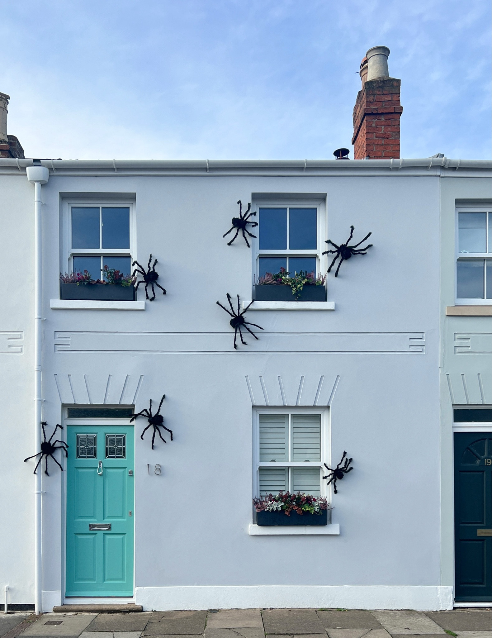 This halloween we covered our house in giant spiders - lucky our neighbours aren’t arachnophobic! 

#halloweendecoration #halloweenhomedecor #halloween #spookyhalloween #spookycrafts #victorianhouse 

#LTKhome