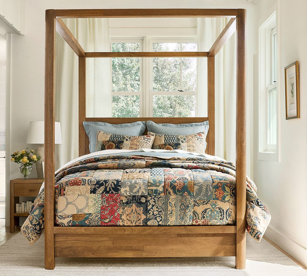 Valentina Patchwork Quilted Sham | Pottery Barn (US)