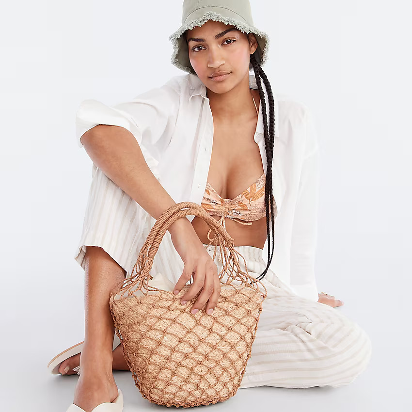 Sedona basket bag in straw | J. Crew US