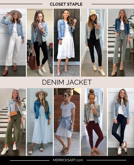 Styling a denim jacket for casual, everyday wear and church, dressy spring events 

#LTKSeasonal #LTKstyletip