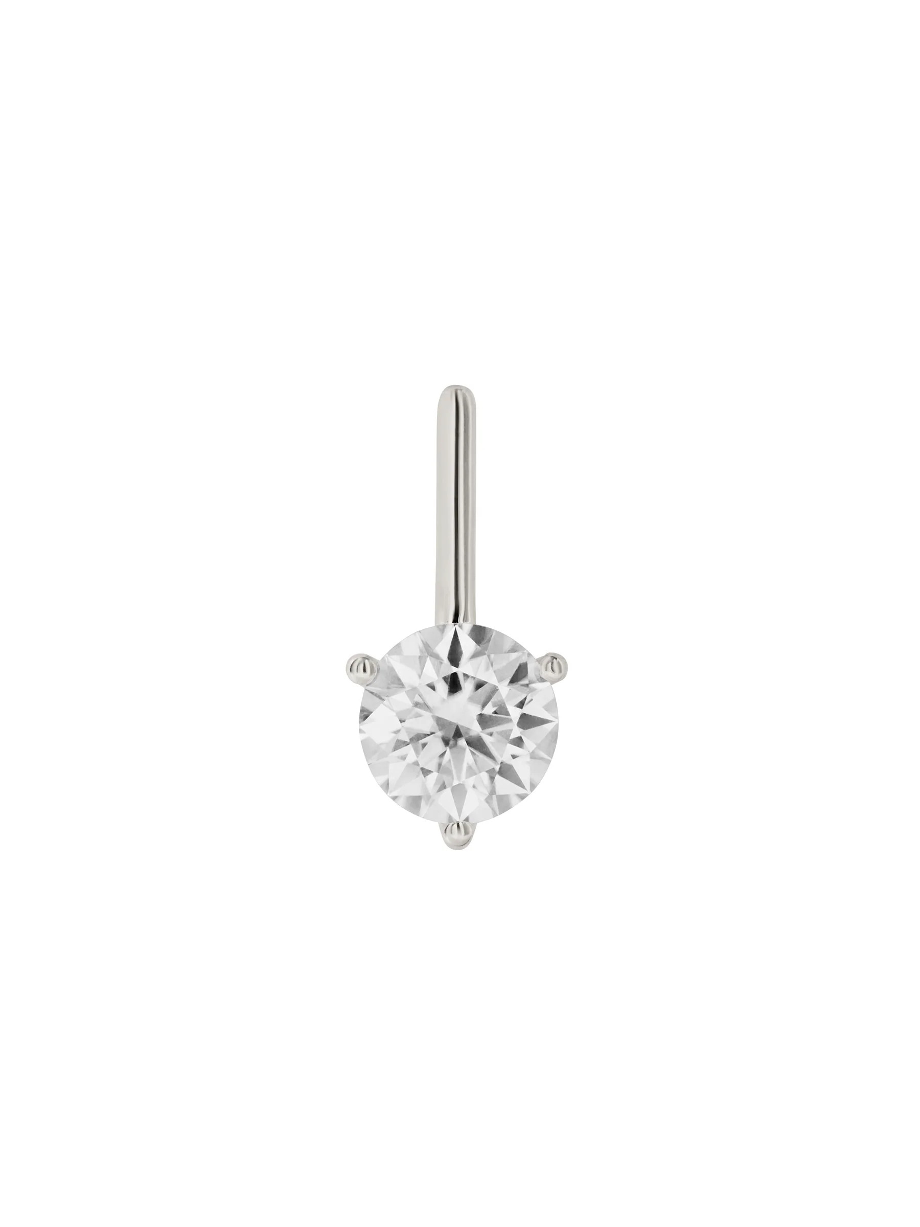 HENDRY BAR STUD EARRING IN MOISSANITE | Dorsey