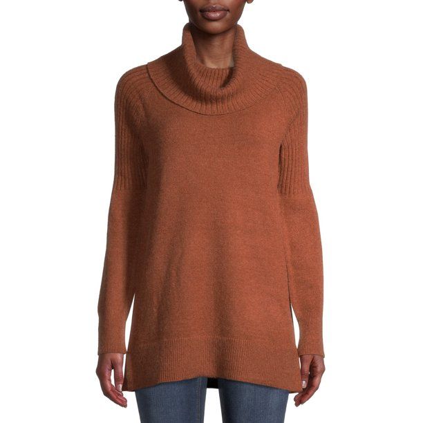 Time and Tru Women's Cowl Neck Tunic Top | Walmart (US)