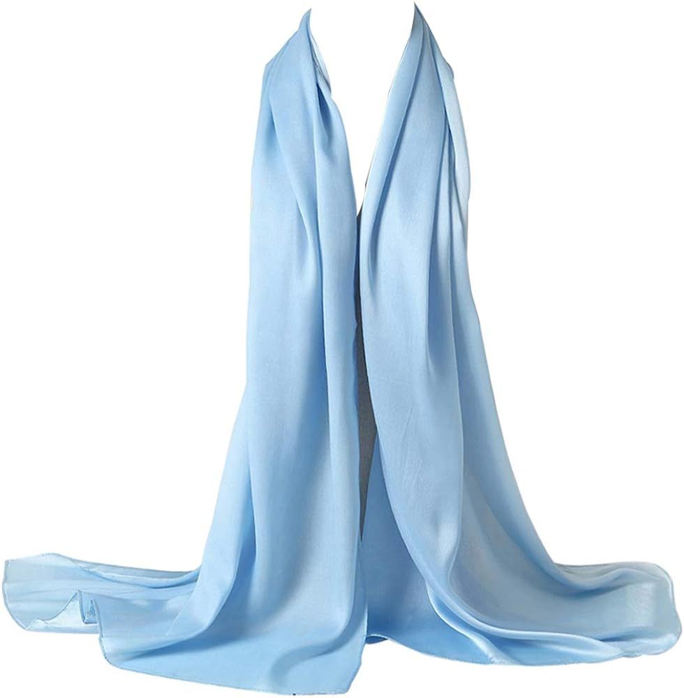 Bellonesc Silk Scarf 100% silk Long Lightweight Sunscreen Shawls for Women | Amazon (US)