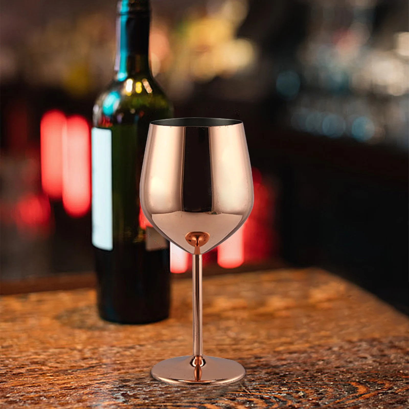 FHBVT Stainless Steel Red Wine Glass 530ml Premium Goblet for Fine Dining, Elegant Design for Par... | Walmart (US)