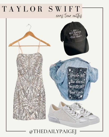 Looking for that midnights Taylor swift outfit? This outfit would be perfect for the concert. It pairs Taylor swifts sparkly song with her famous lyrics. I love this dress from lulus paired with some sparkly sneakers to keep yourself comfortable. You’ll definitely stand out in this Taylor swift concert outfit. 

Swiftie, Concert, Stadium Bag, Taylor Swift Concert, Lavender Haze, Concert outfit, Taylor Swift Concert Outfit, Lover Concert, Taylor Swift Eras, Taylor’s Version, Karma Outfits, Eras Tour, Taylor Swift Baseball Hat, Sparkly Sneakers 

#LTKunder50 #LTKunder100 #LTKFind