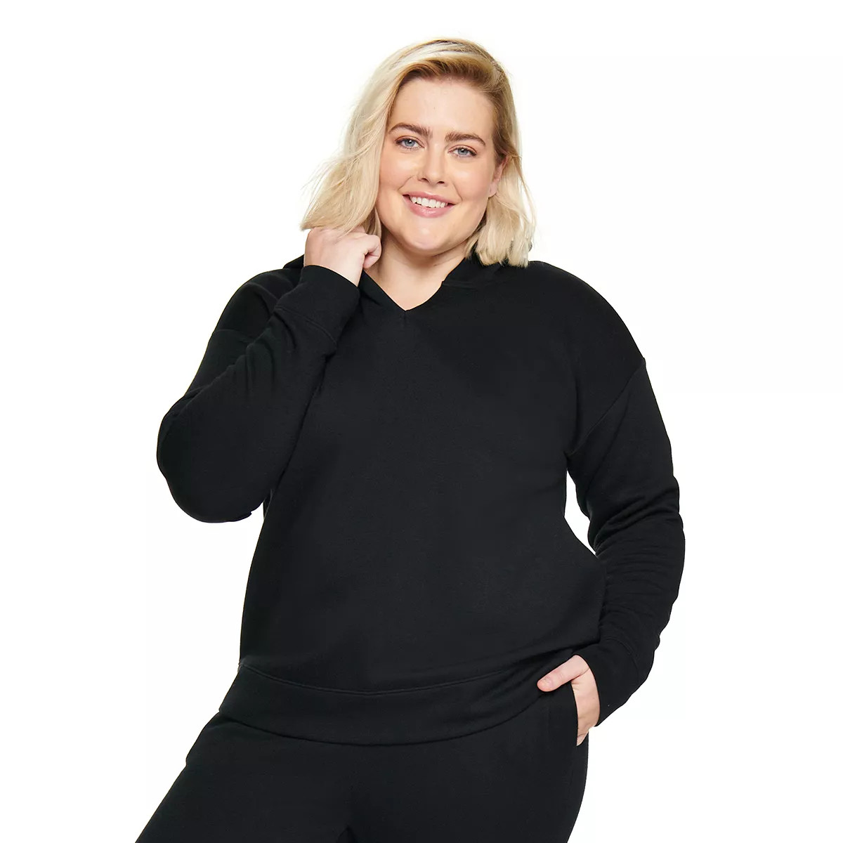 Plus Size Sonoma Goods For Life® Fleece Hoodie Sweatshirt | Kohl's