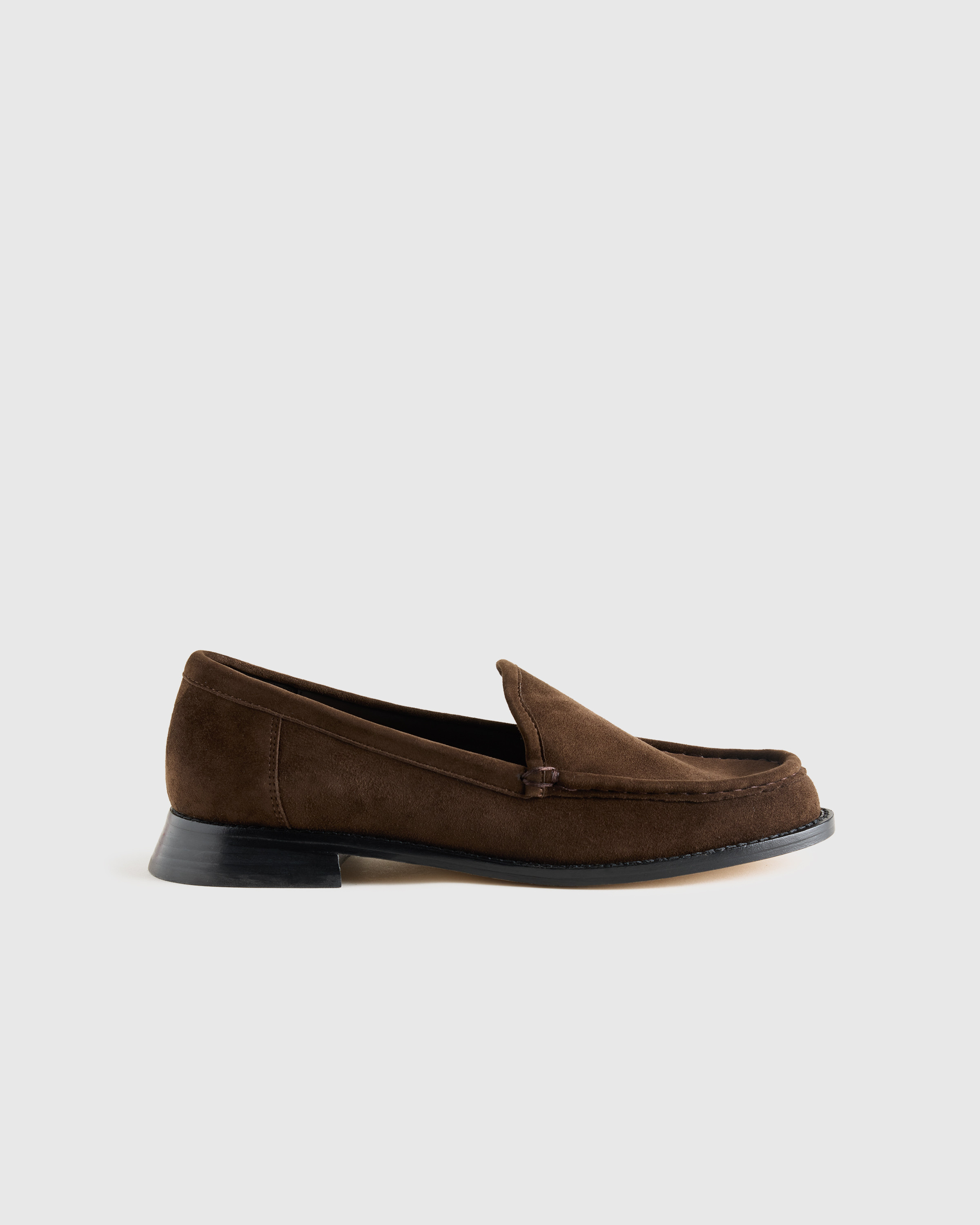 Quince | Women's Italian Leather Venetian Loafer in Coffee Bean, Size 8.5 | Quince