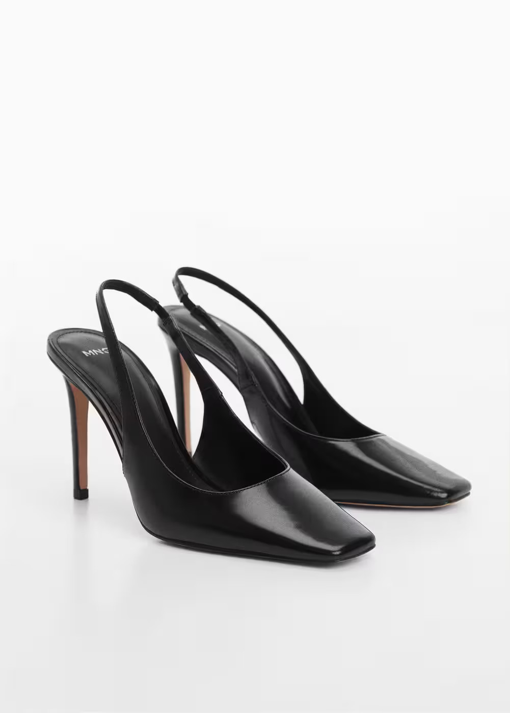 Sling back leather shoes -  Woman | Mango Canada | Mango Canada