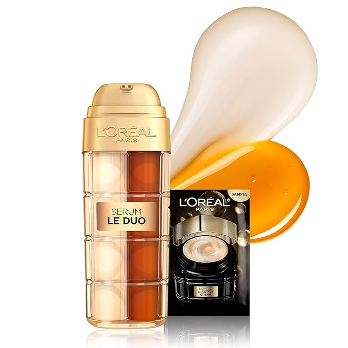 L'Oreal Paris Age Perfect Serum Le Duo, Brightening, Firming and Anti-Aging Serum for Face with C... | Amazon (US)