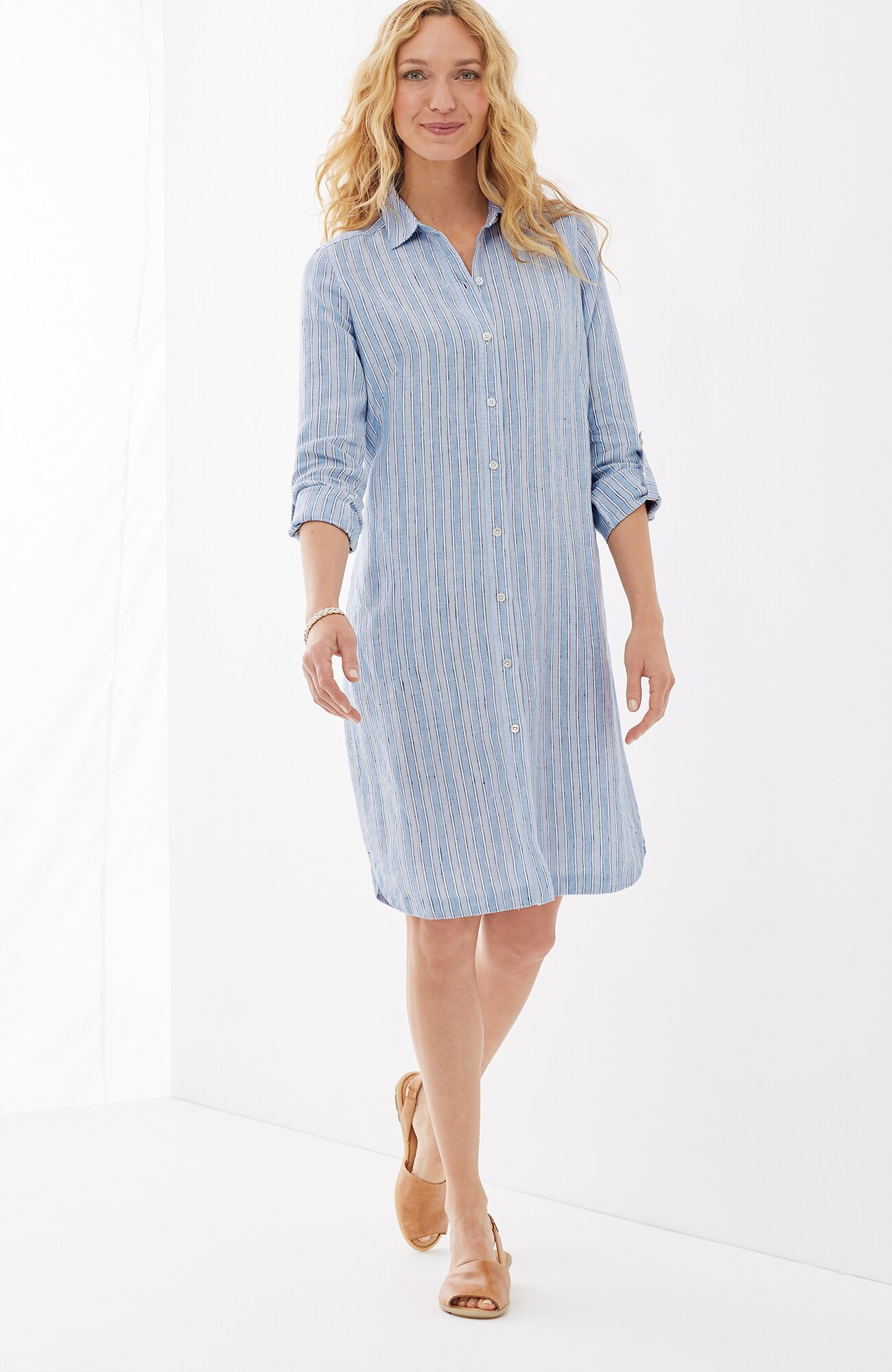 LINEN SHIRTDRESS | j.jill.com (US)