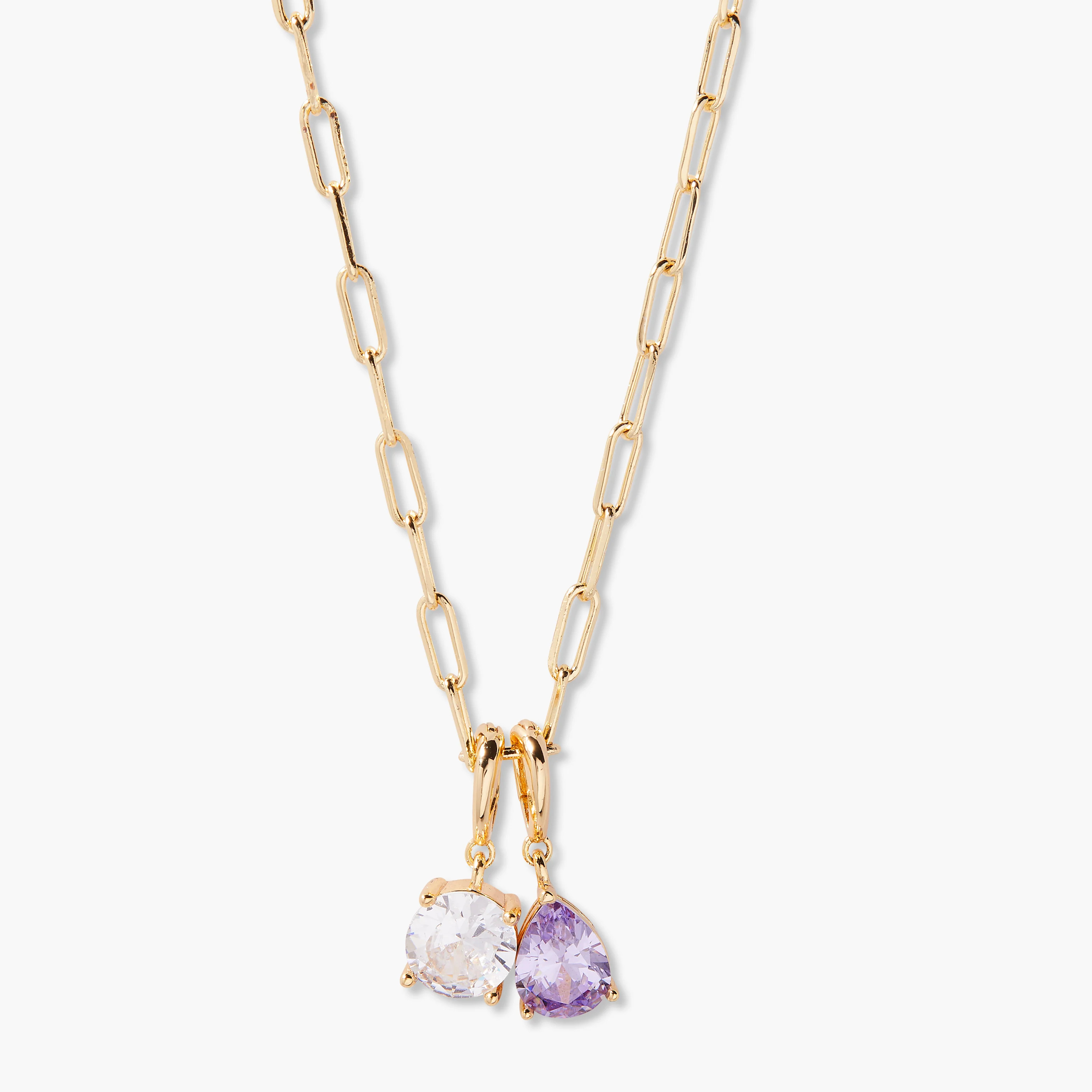 Melrose Two Birthstone Necklace | Brook and York