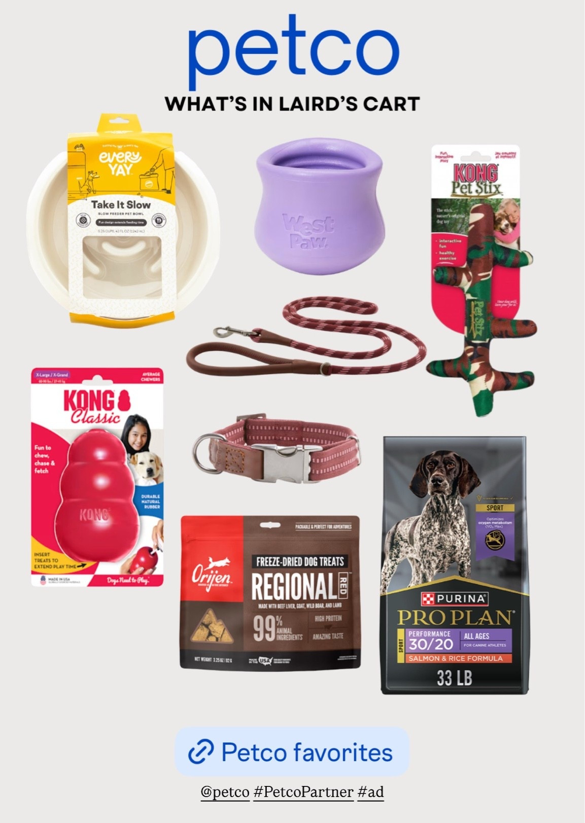 [5/11/26] Laird’s favorite enrichment bowls and toys are from @petco | linking everything we bought & use for our boy! #PetcoPartner #ad