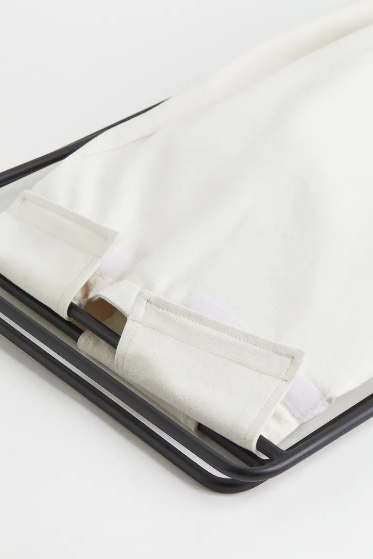 Folding Laundry Hamper - Natural white/black - Home All | H&M US | H&M (US + CA)
