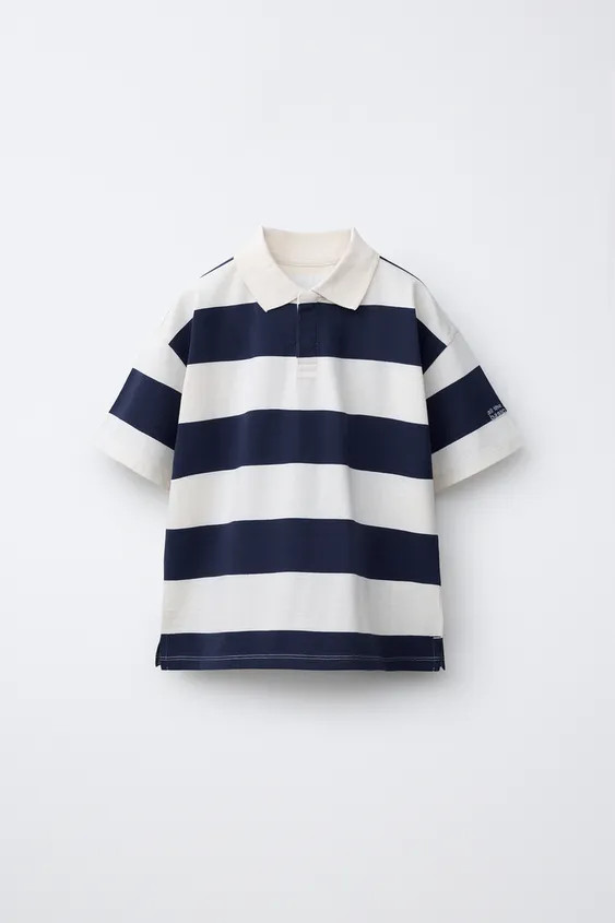 STRIPED PRINT POLO SHIRT | Zara US
