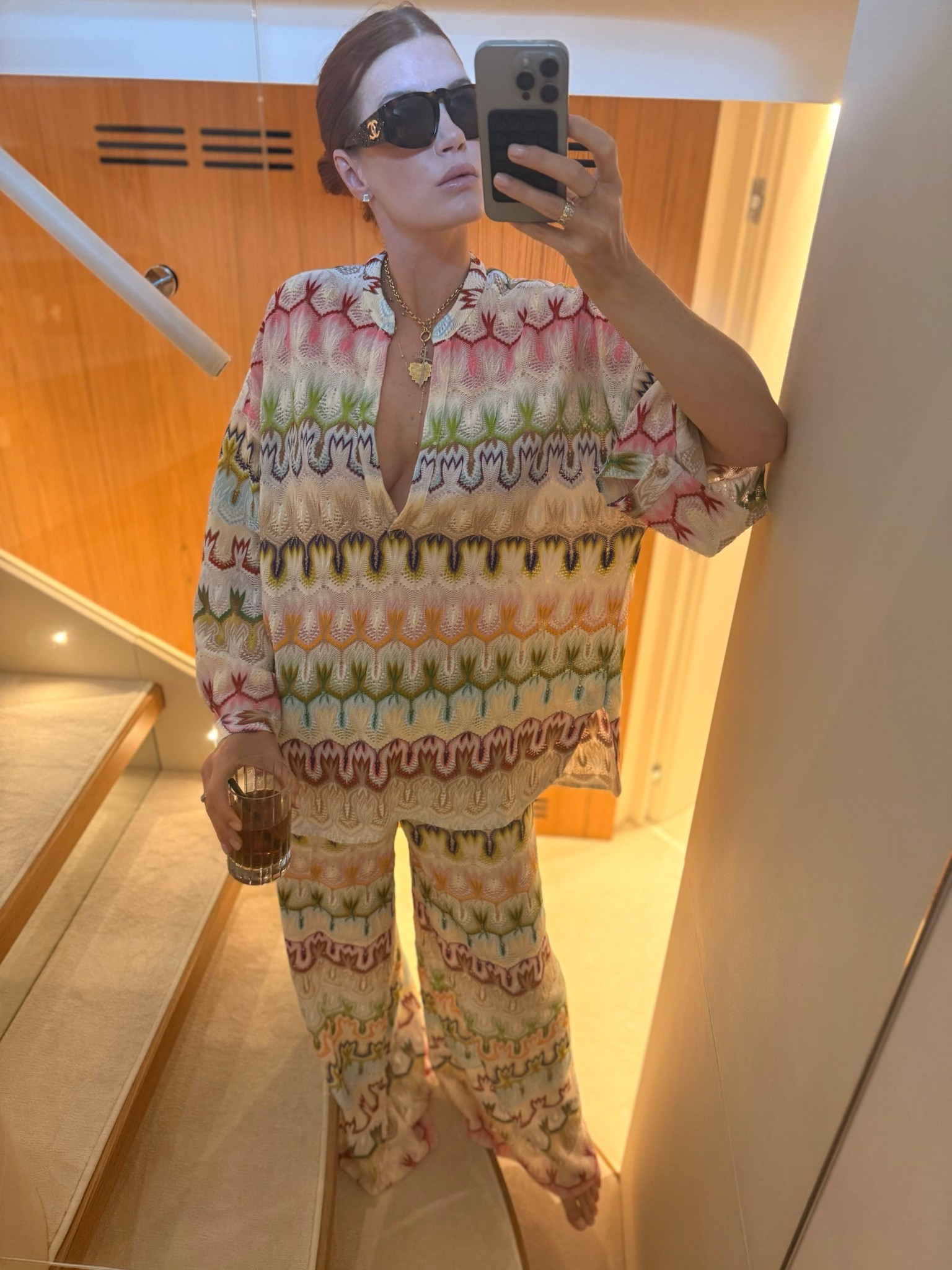 Afternoon on the water in my favorite kind of lounge set - breezy, bold, and unmistakably Missoni. This print is even better in motion. Linking this exact set for your next boat cruise or pool day. 

#LTKSwim #LTKTravel #LTKParties