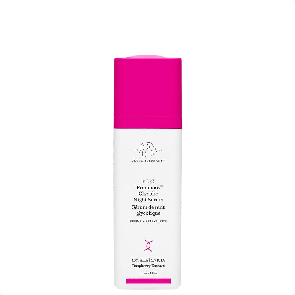 Drunk Elephant T.L.C. Framboos Glycolic Night Serum - Skin Care Brightening Night Serum. Repackag... | Amazon (US)