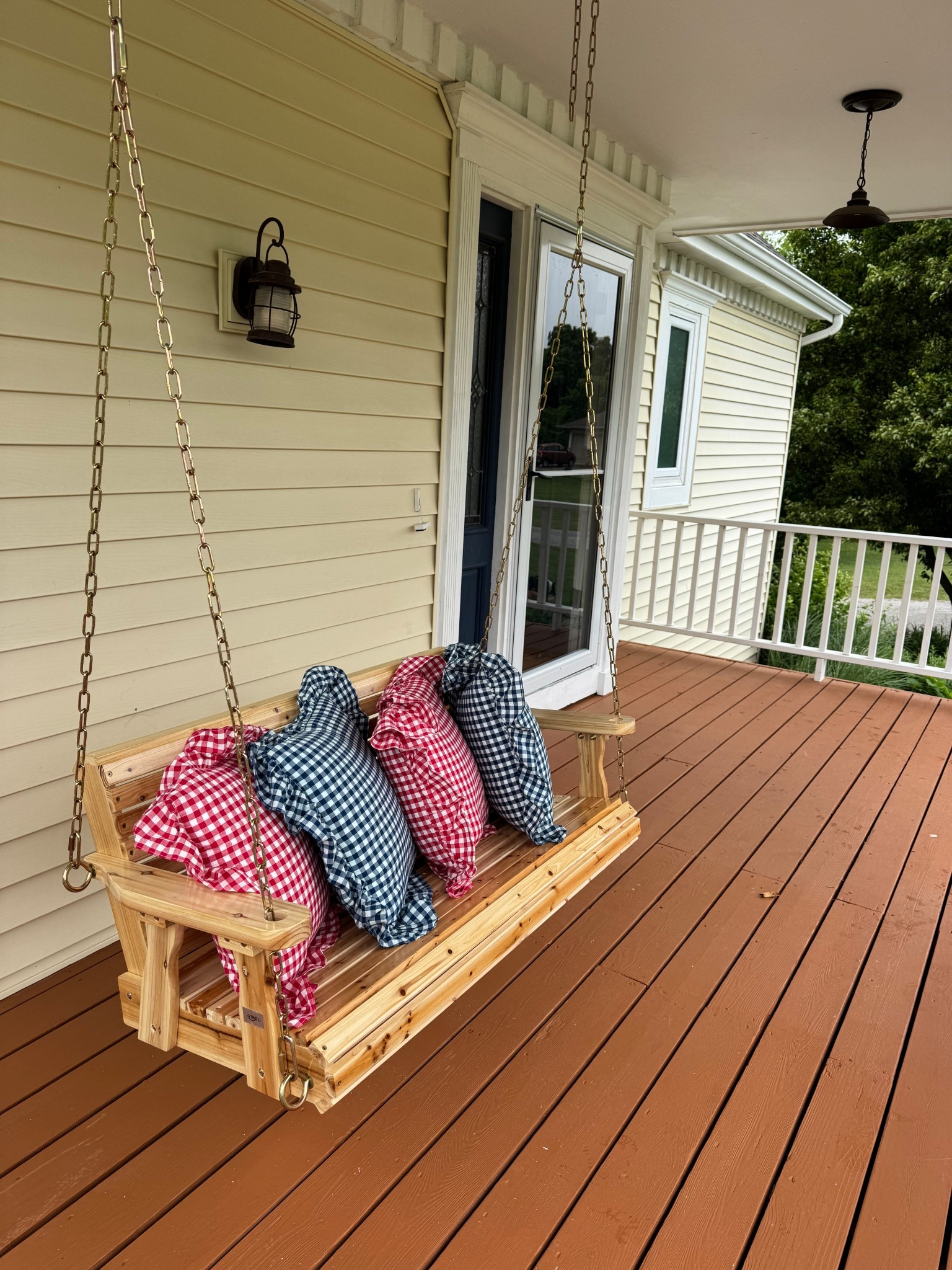 Front porch swing + pillows 

#LTKHome #LTKFindsUnder50 #LTKSummerEdit