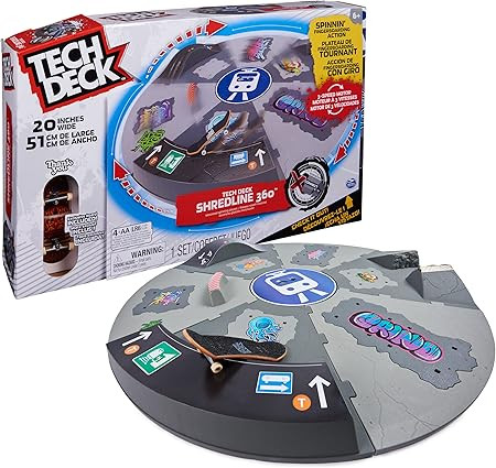 TECH DECK, Shredline 360 Motorized Skate Park, X-Connect Creator, Customizable and Buildable Turn... | Amazon (US)