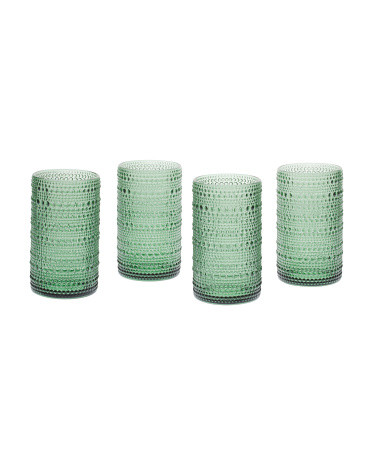 Set Of 4 Beaded Cooler Glasses | TJ Maxx