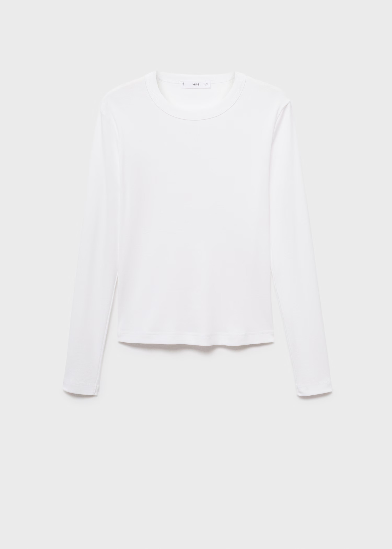 Langärmliges Baumwoll-T-Shirt | Mango EU