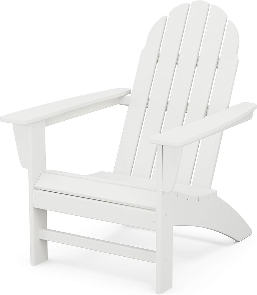POLYWOOD Vineyard Adirondack Chair, White | Amazon (US)