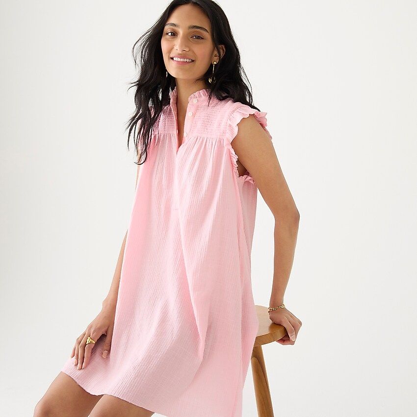 Garden dress in soft gauze | J.Crew US