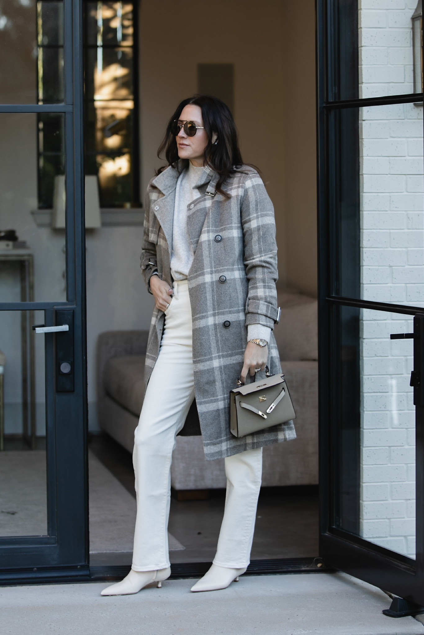 Cream jeans, plaid coat outfit 

Coat discount Gray35 35% off entire order . Minimum purchase of $299.00
Gray25 25% off entire order · Minimum purchase of $199.00
Gray20 20% off entire order · Minimum purchase of $99.00

#LTKover40 #LTKHoliday #LTKstyletip