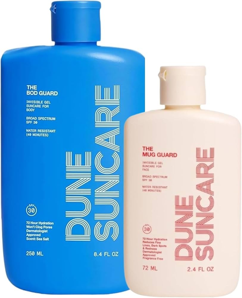 DUNE Suncare Mug Guard + Bod Guard Duo Sunscreen SPF 30 Set for UVA/UVB Broad Spectrum Face and B... | Amazon (US)