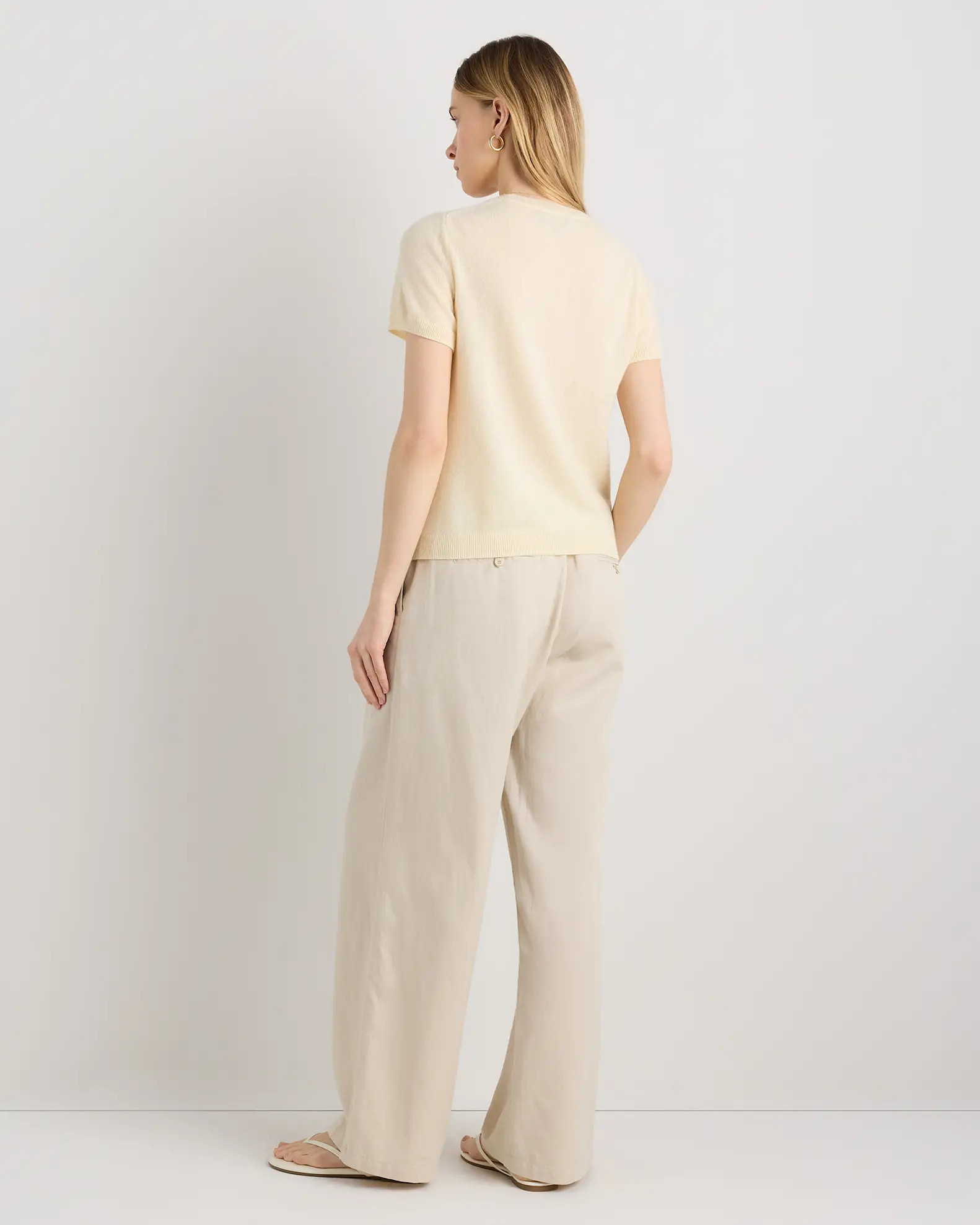 Cashmere Tee | Quince in Pale Custard Yellow | Quince
