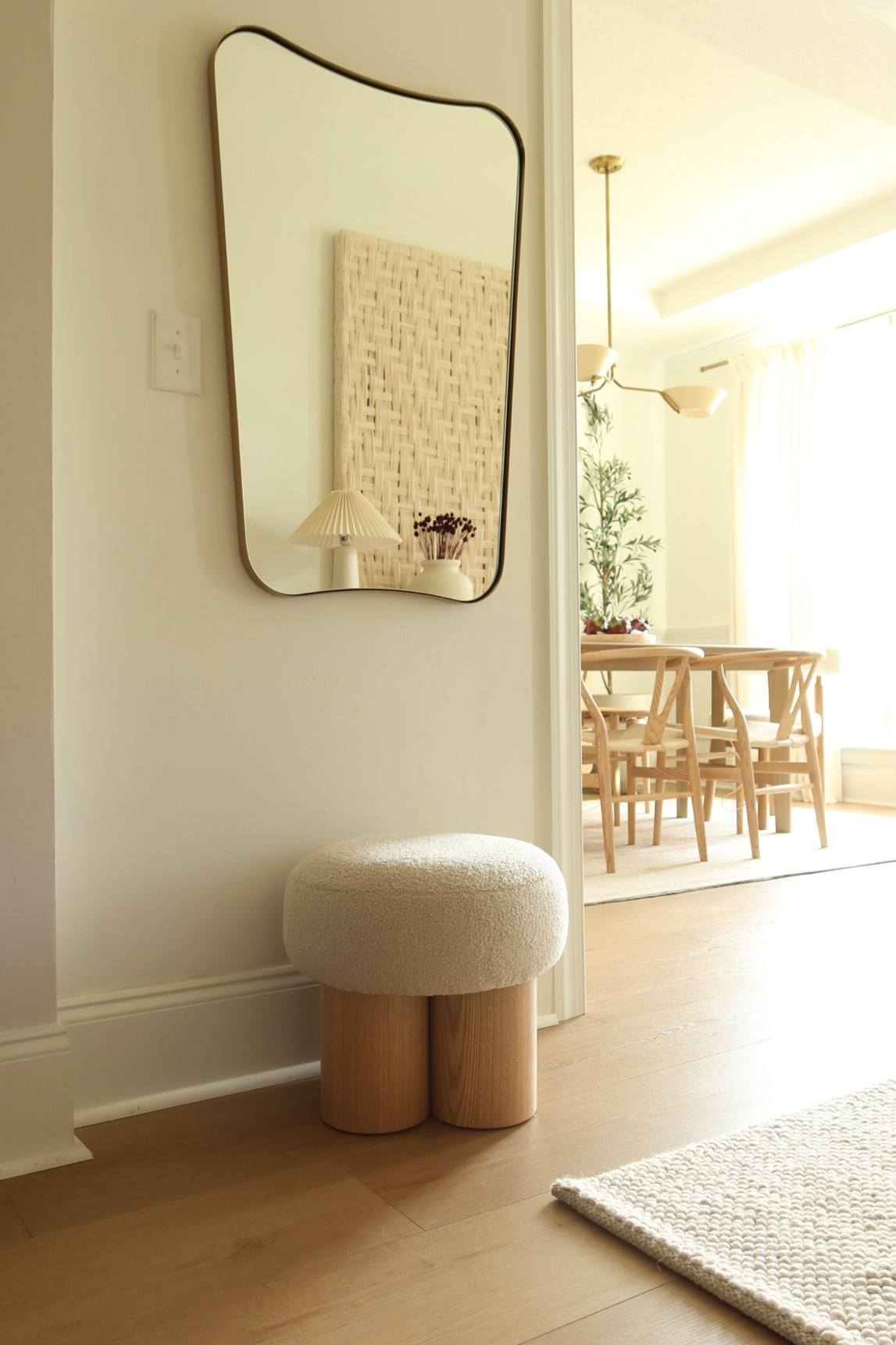 Beautiful ottoman/ stool and brass irregular mirror!!

Mirror ottomans organic ottomans Walmart finds

#LTKHome #LTKStyleTip #LTKSaleAlert