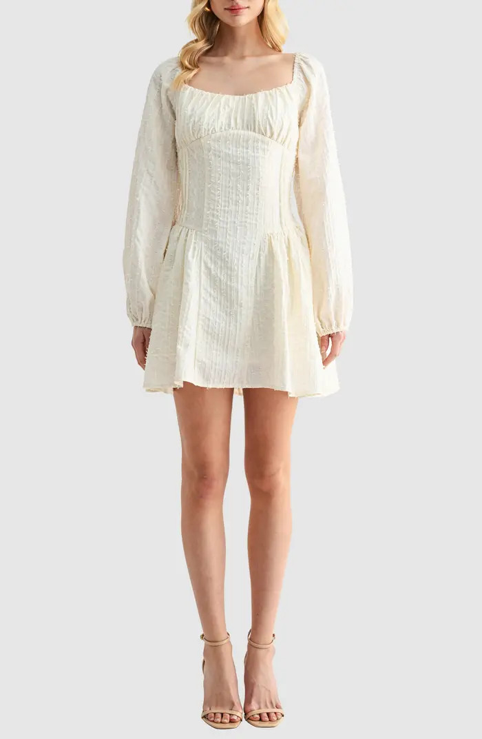 Lush Long sleeve Flared Minidress | Nordstromrack | Nordstrom Rack