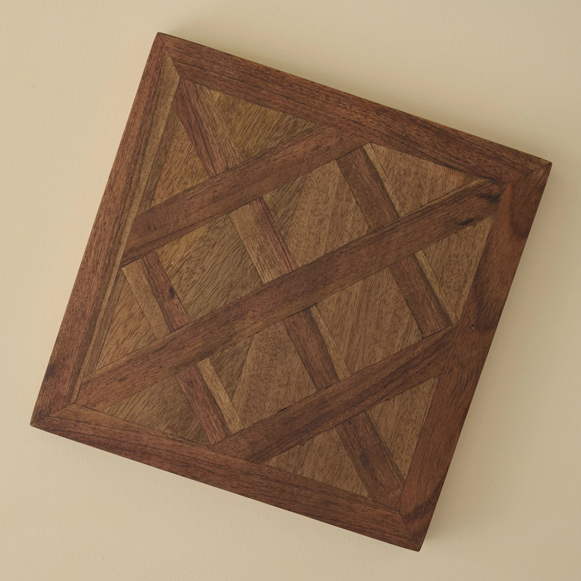 Lattice Two-Tone Wood Trivet | Magnolia