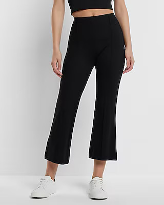 Columnist High Waisted Front Seam Cropped Flare Pants | Express